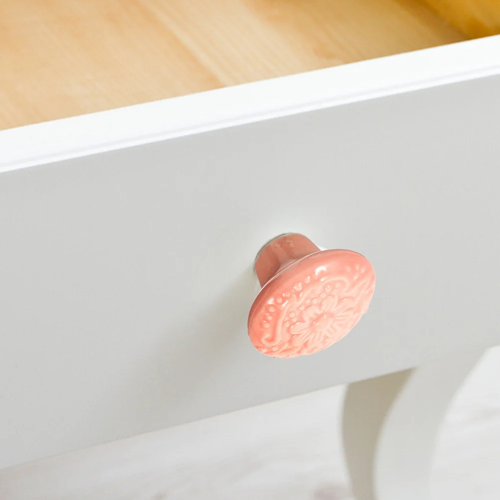 

10Pcs Cabinet Drawer Knobs Ceramic Pull Handles Durable for Kitchen Bathroom Furniture Wardrobe Replacement Drawer Knobs