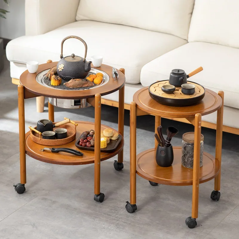 Stove Boiling Tea Table Household Indoor Full Set Mobile Balcony Outdoor Charcoal Grill Barbecue Grill Meat Camping Picnic Table