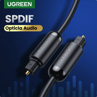UGREEN Digital Optical Audio Cable Toslink Cable Fiber Optic Male to Male Cord for Home Theater Sound Bar TV PS4 Xbox TV Cable