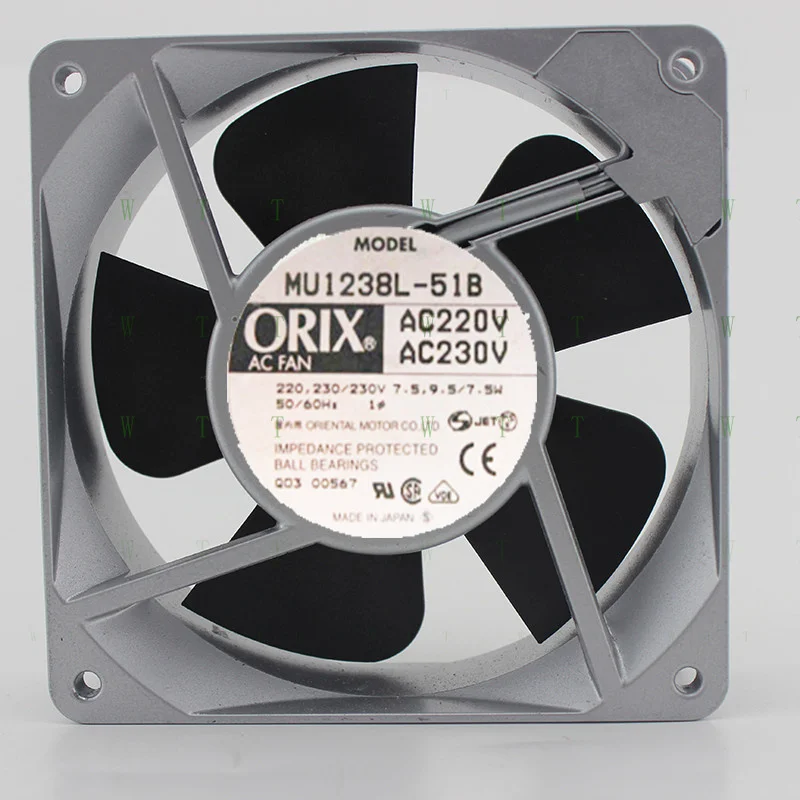 

H 1 шт. ORIX вентилятор MU1238L-51B AC 220 В 9,5 Вт 12 см 12038 охлаждающий вентилятор