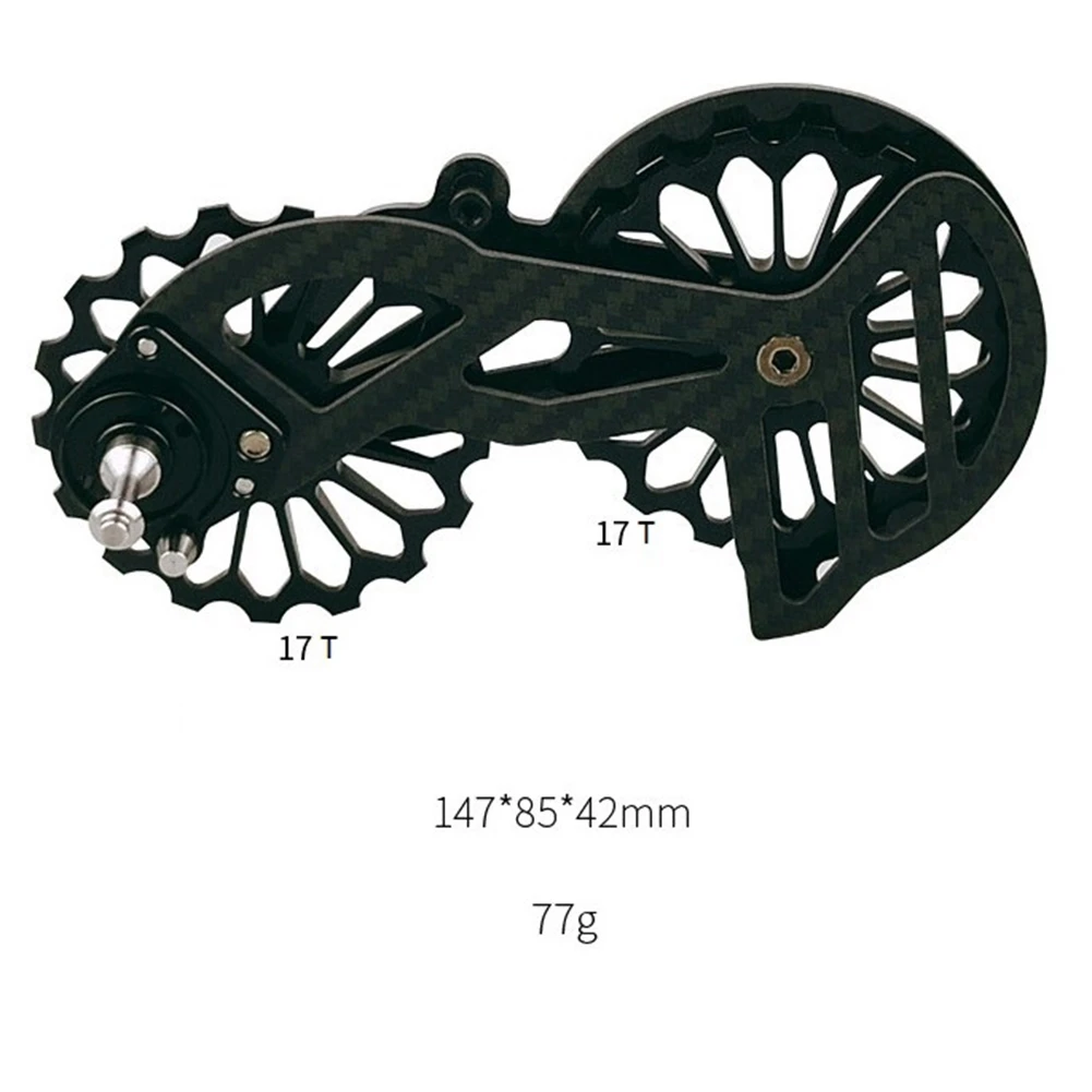 

AD10 Road Bike Rear Derailleur for SRAM Red10S 11S/RivaL 10S 11S/Force 10S 11S Carbon Fiber 17T Pulley Derailleur,Red