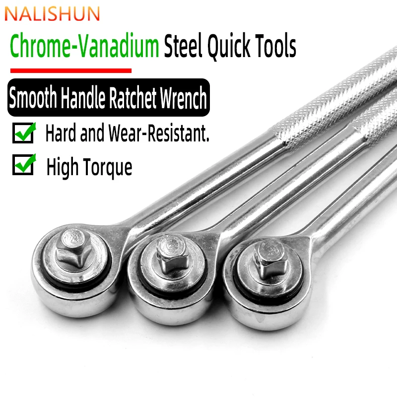 3/8-Zoll-Ratschenschlüssel mit hohem Drehmoment, Schnellverschluss, Vierkantkopf, Schraubenschlüssel aus Chrom-Vanadium-Stahl für Autos, Boote, Handwerkzeuge – Detail 1