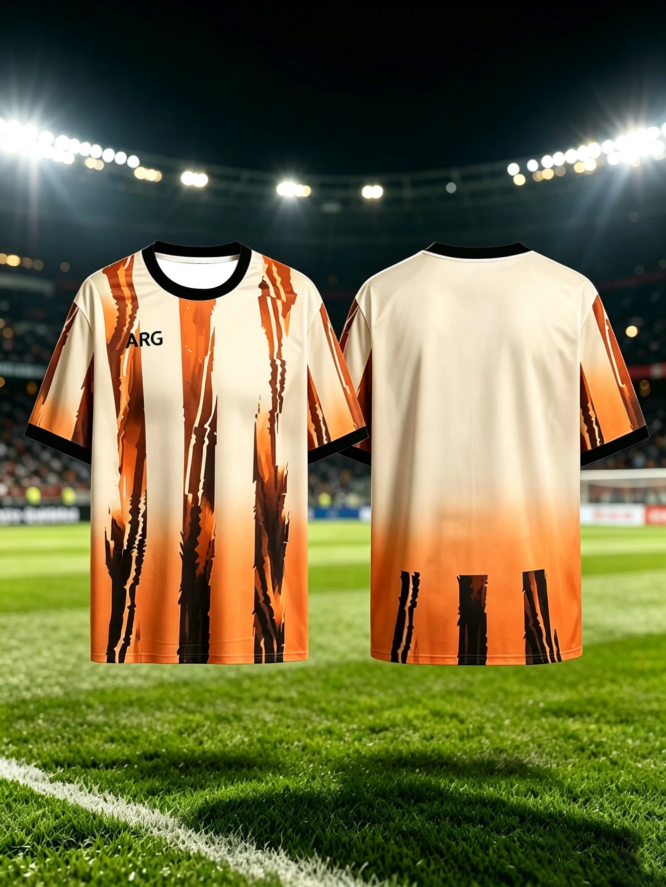 Argentine football training T-shirt -3D digital print - comfortable and breathable