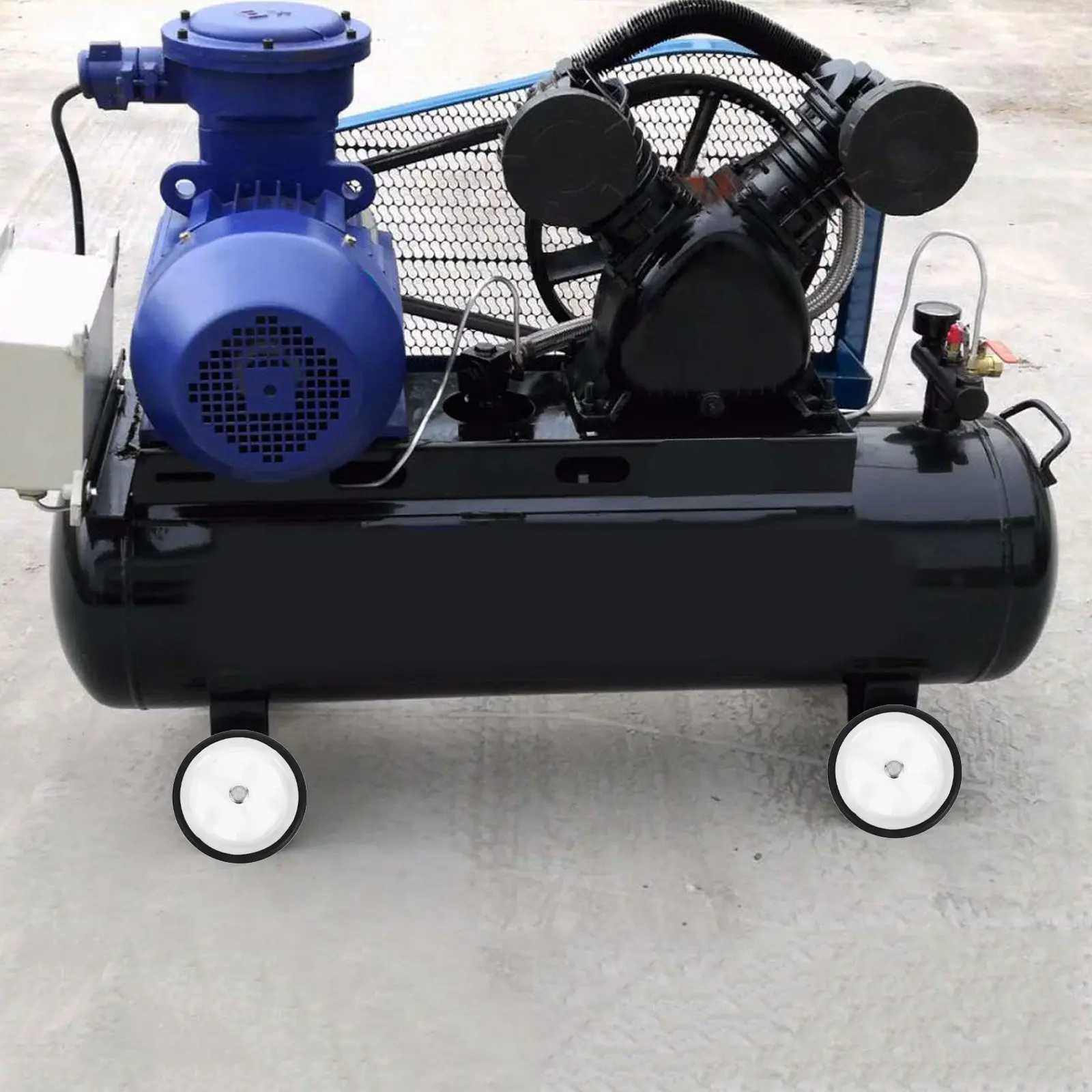 

2Pcs Universal Air Compressor Roller Replacement 6 Inch Caster Heavy Duty Performance Smooth Operation for Workshop and Auto