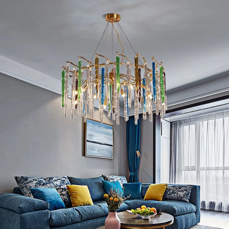 Modern Luxury Villa and Hotel Stair Chandeliers Lux Design Interior Decoration Chandeliers and Lighting Fixtures