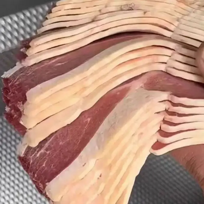 Fully Automatic Meat Cutting Machine Steak Slicer Cheese Frozen Meat And Bacon Slicing Machine Meat Bacon Steak Chopping Cutter
