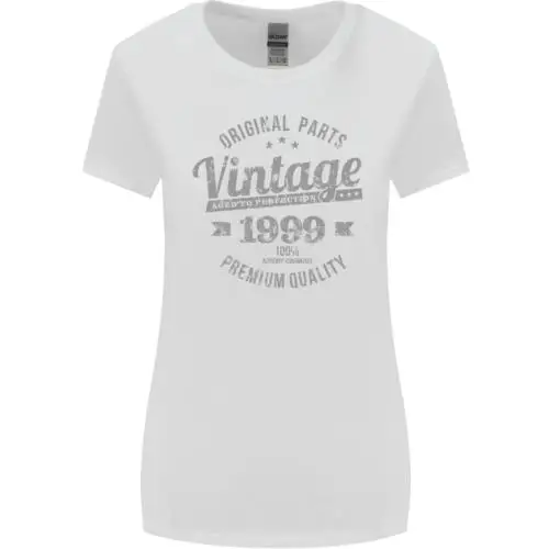 Vintage Year 25th Birthday 1999 Womens Wider Cut T-Shirt