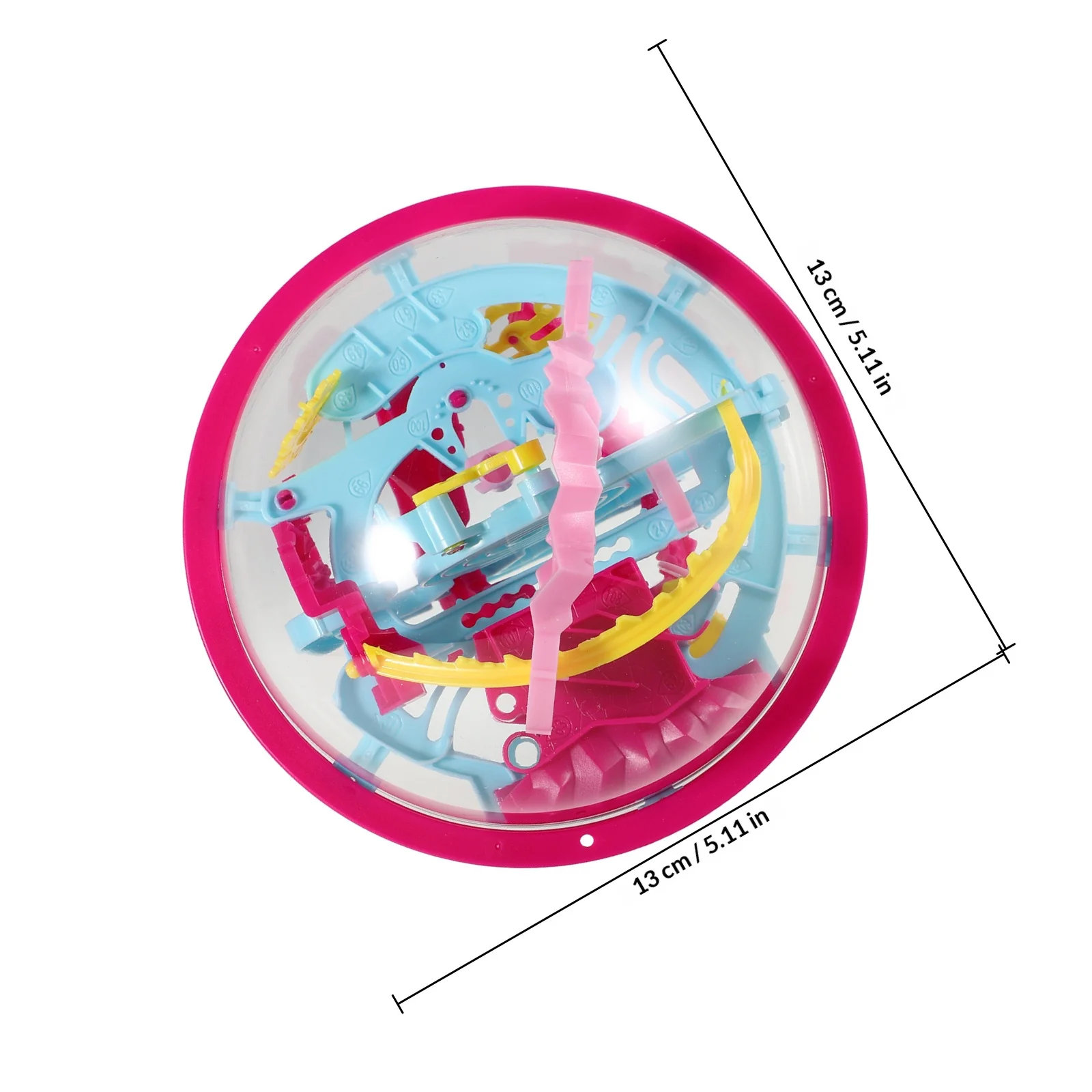 3D Maze Puzzle Ball Fine Craftsmanship Cognitive For Kids Adults Educational Game Interactive Sphere Challenge Learning