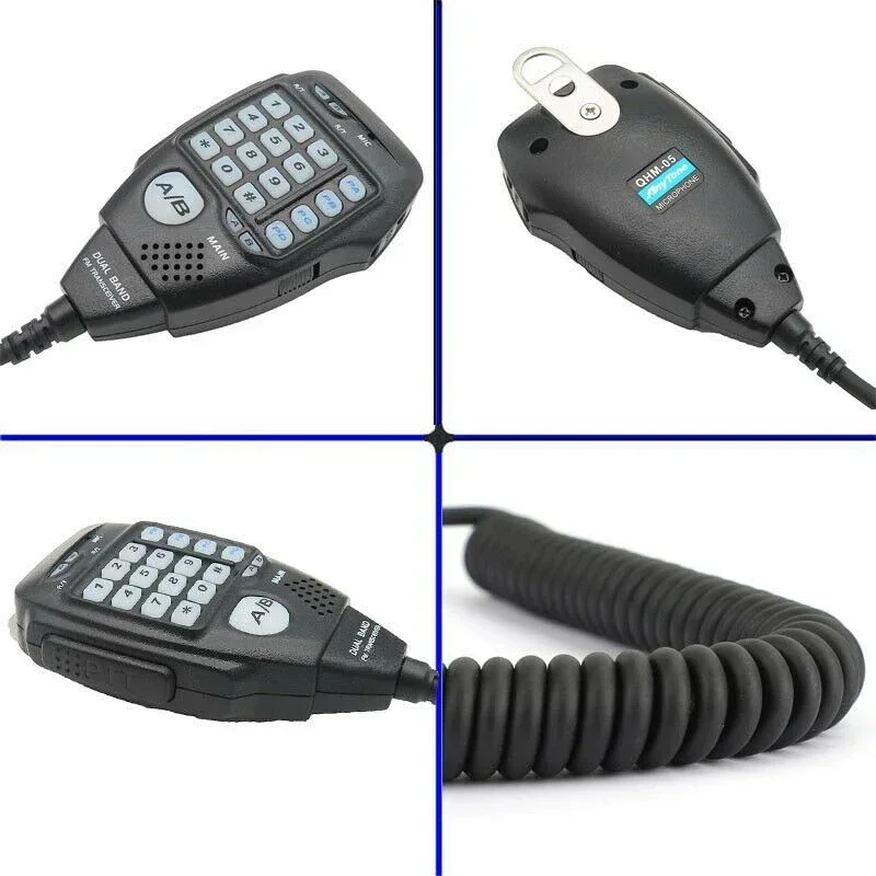 AnyTone PTT Mic Speaker Hand Microphone for AnyTone Walkie Talkie AT-588UV AT-778UV Dual Band FM Transceiver Car Mobile Radio