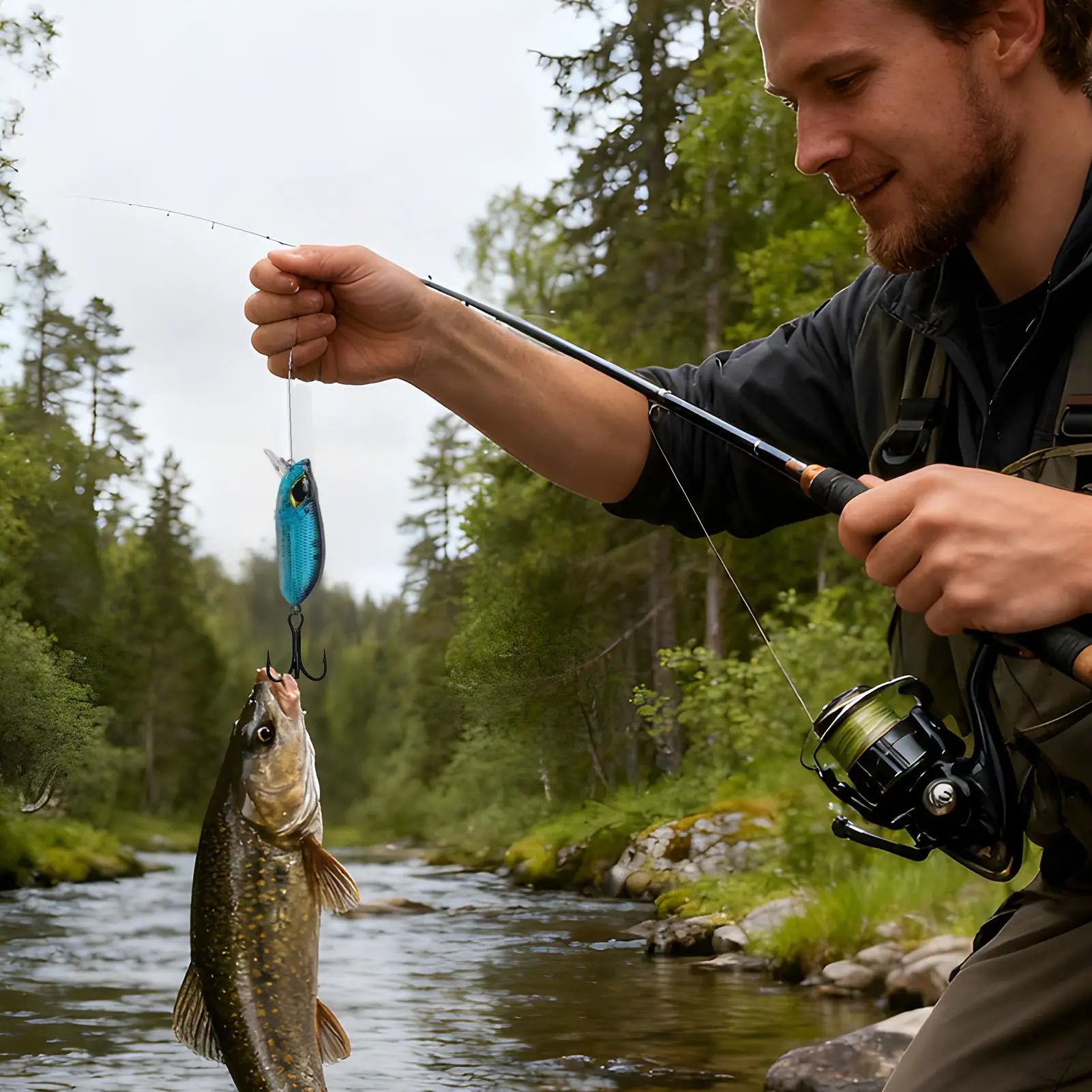 

Тройной крючок из нержавеющей стали, сверхмощный джиг, 50 шт., рыболовные крючки для соленого сома, пресноводного окуня, форели, аллигатора, речного туризма