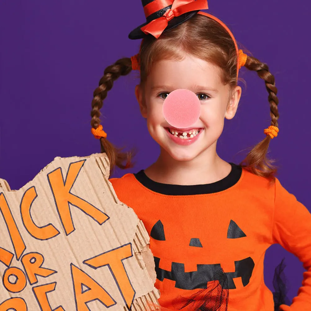 

40Pcs Clown Nose Props Sponge Lightweight Comfortable Portable Cosplay Circus Party Dress Up Funny Clown Supply