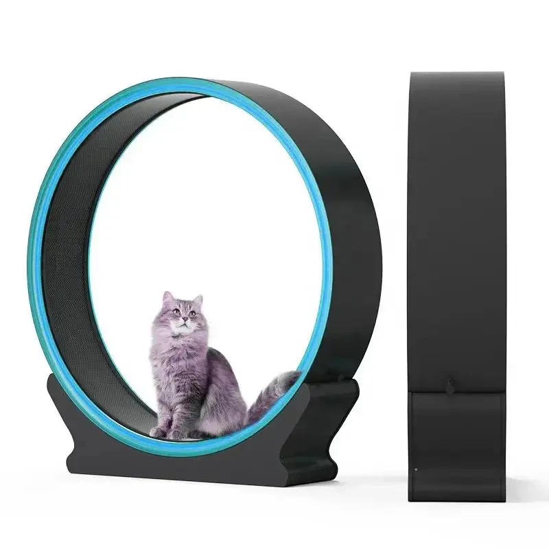 

2023 Latest Design Technology Sense with Colorful Lighting Pet Interactive Abs Cat Treadmill Wheels Toy for Cat