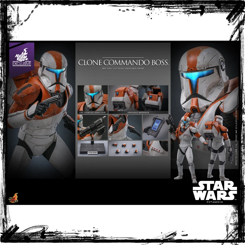 

In Stock HotToys TMS151 Star Wars Clone Commando Boss 1/6 Soldier Dolls Anime Action Figure Toy Gift Model Collection Hobbies
