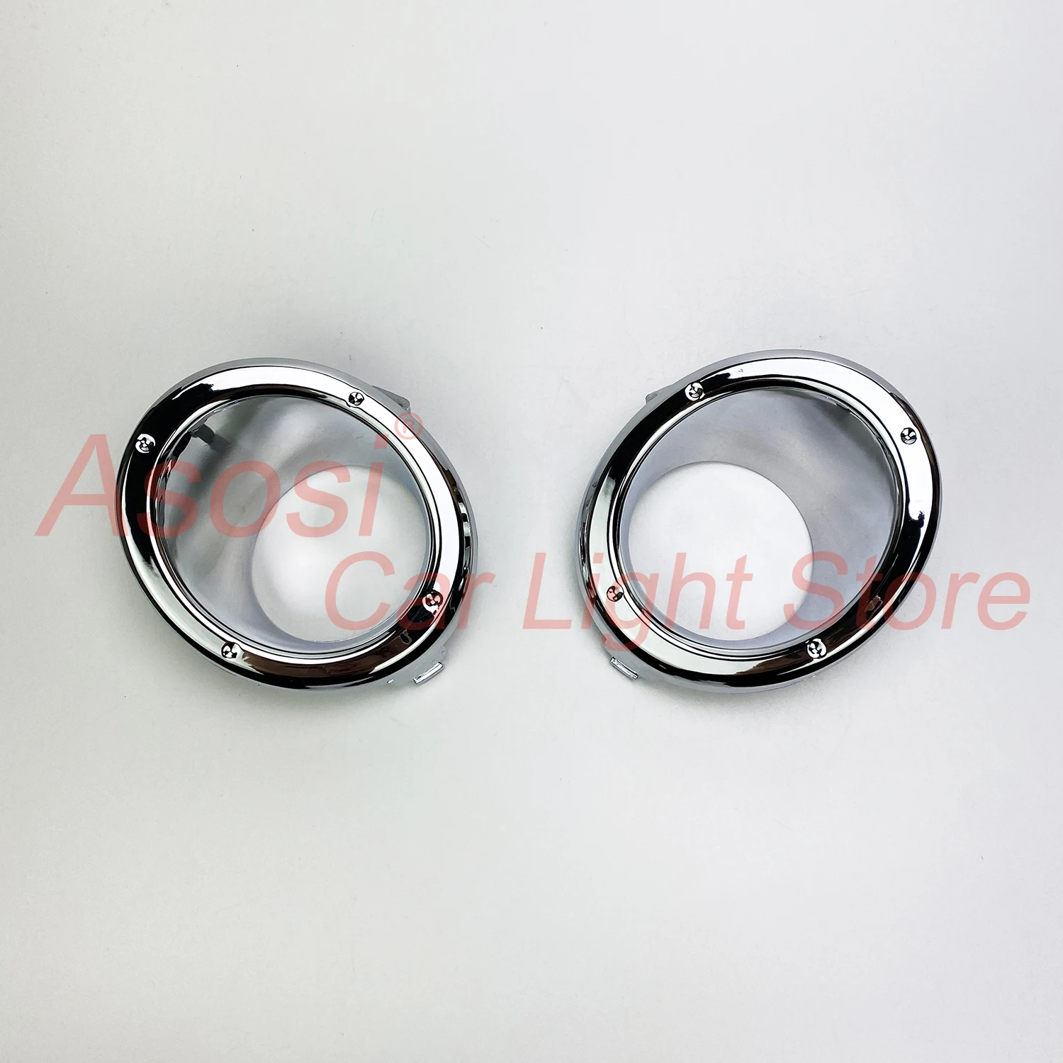 Front Bumper Fog Light Bezel Frame Chrome Trim Cover For Nissan Patrol Y61 2005 2006 2007 2008 2009 Left + Right Side