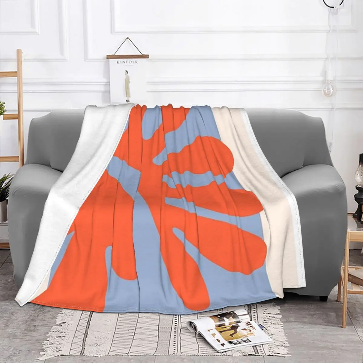 Henri Matisse Print The Cut Outs Flannel Blanket 2022 trend cool Funny Throw Blanket for Home Plush Thin Quilt