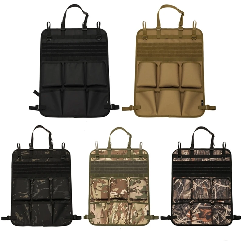 

Car Organizer Seat Back Storage Bag Multifunction Camo Hanging Bags Car Stowing Tidying Pocket Interior Accessories 1 Piece