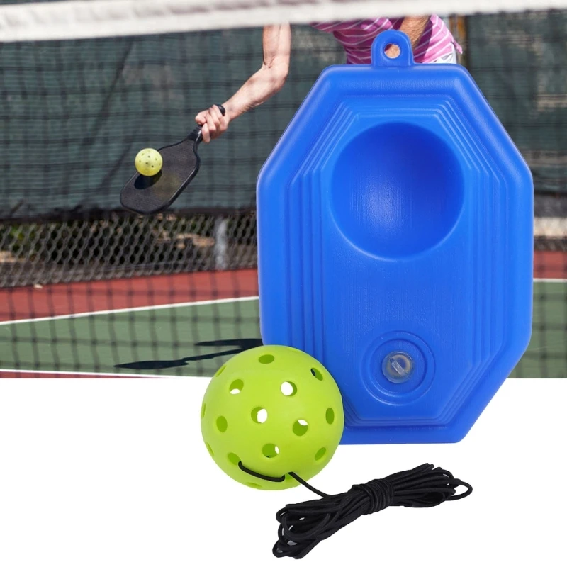 1 Set Pickleball Trainer Accessories Hollow Out Holes Single Player Pickleball Balls Sparring Device Pickleball Training Tools