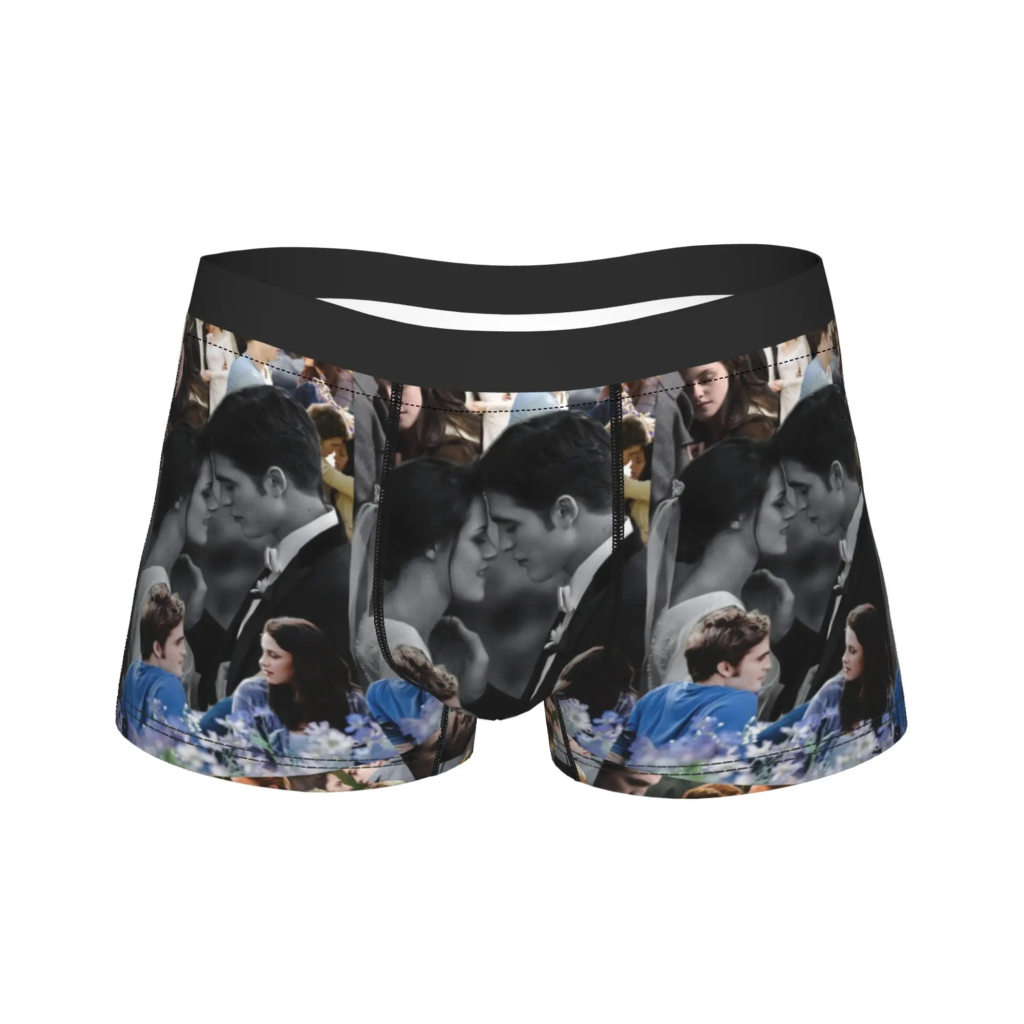 Humor Boxer The Twilight Saga Movie Shorts Panties Briefs Man Underwear Bella Edward Vampire Soft Underpants for Male Plus Size