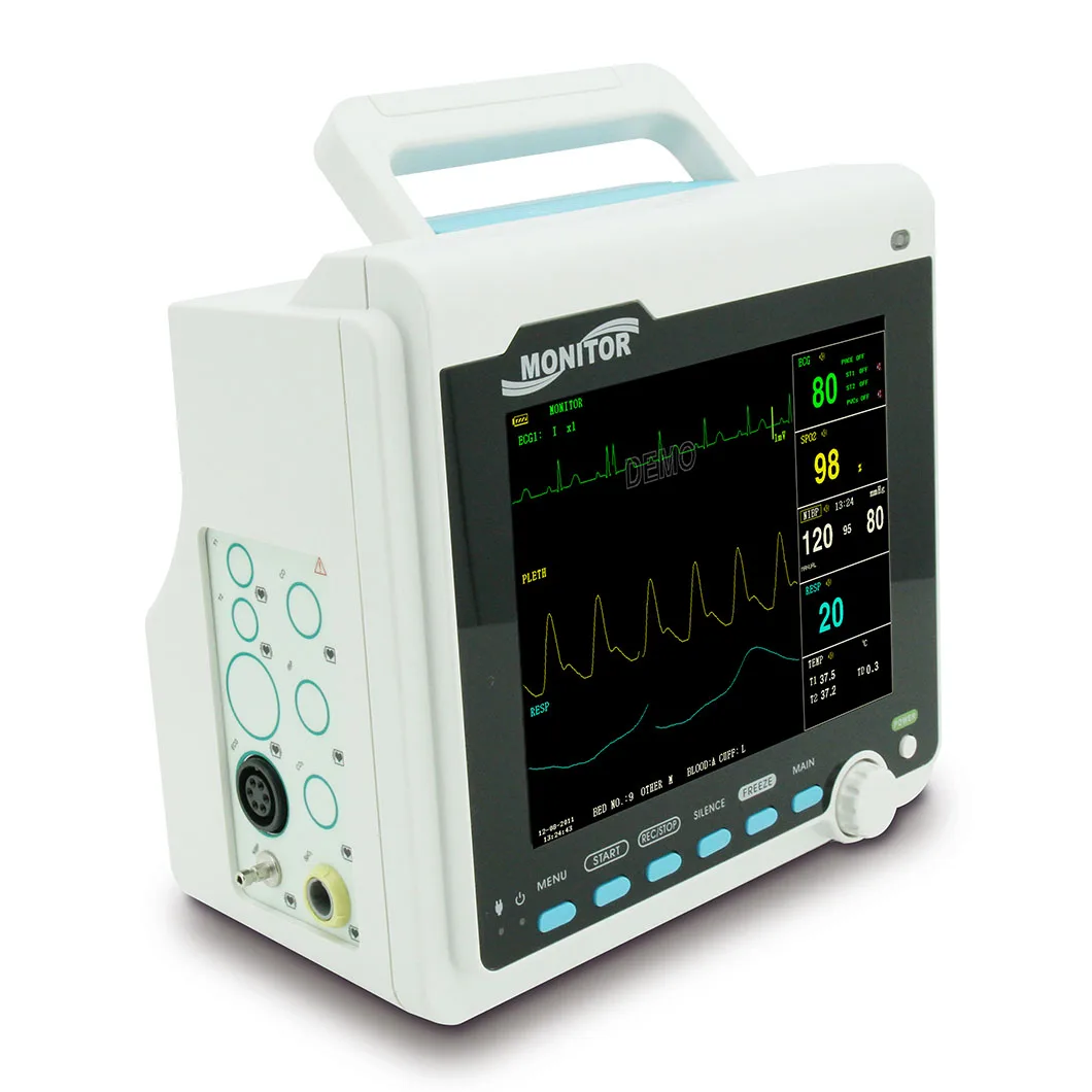 Veterinary Capnograph Vital Sign ETCO2 Sensor Animal Multiparameter Monitor
