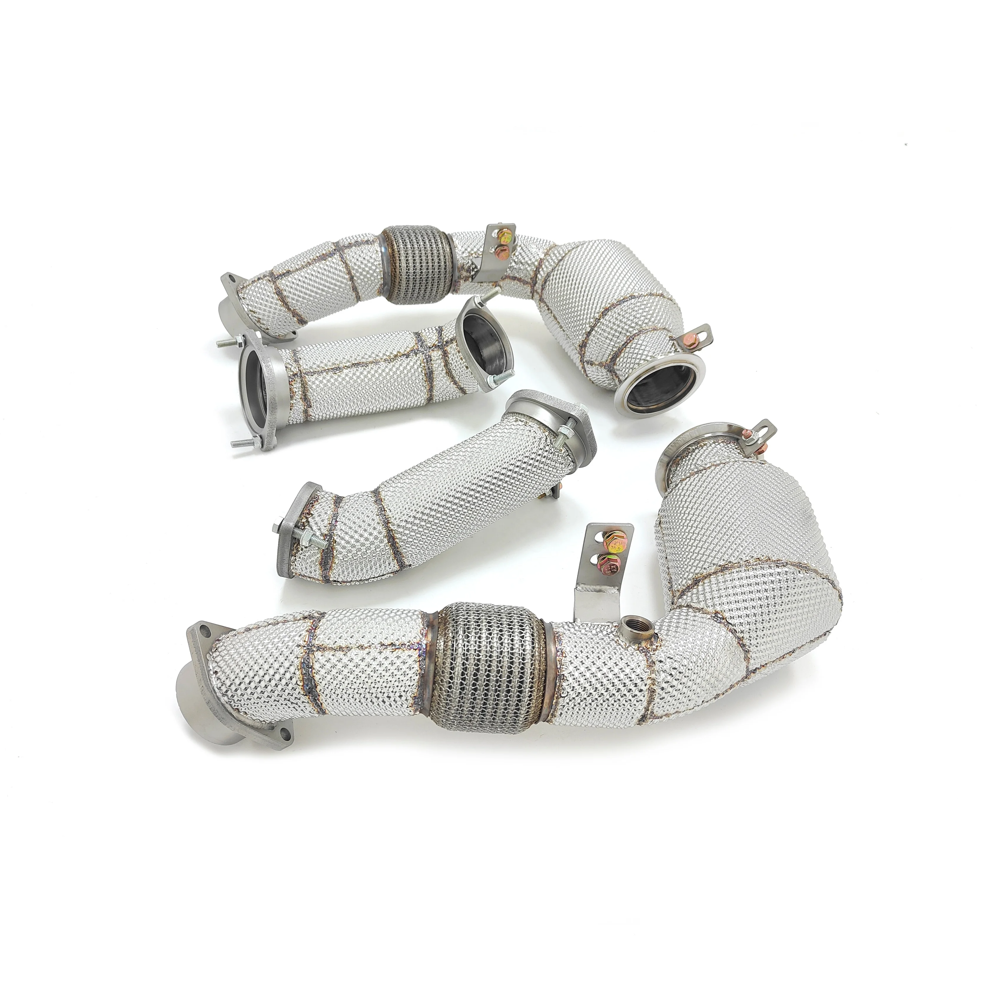 

CSZ 200 Cells Sport Exhaust Downpipe for X5M X6M F95 F96 4.4T 2024 304 Stainless Steel Catted Headers and Exhaust Pipe