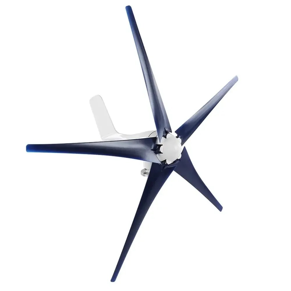 1600W Wind Turbine Generator 5 Blade Industrial Energy Equipment Dynamo 24V Renewable Power Source Residential Mobile