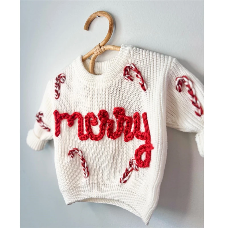 Christmas Baby Loose Sweater Knitted Autum Winter Baby Boy Girl Clothes Round Neck Kid Toddler Girl Boy Pullover Baby Sweaters