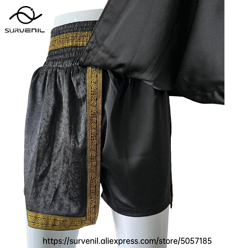 كيك بوكسينغ السراويل المهنية الملاكمة التايلاندية السراويل الرجال النساء الطفل فنون الدفاع عن النفس MMA الملابس القتالية تصارع القتال سراويل ملاكمة #3