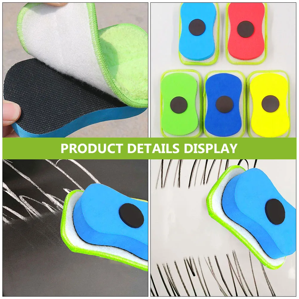 

3Pcs Heavy-Duty Whiteboard Erasers Reusable Eva Material with Strong Magnet for Office School Board Wiper Supply