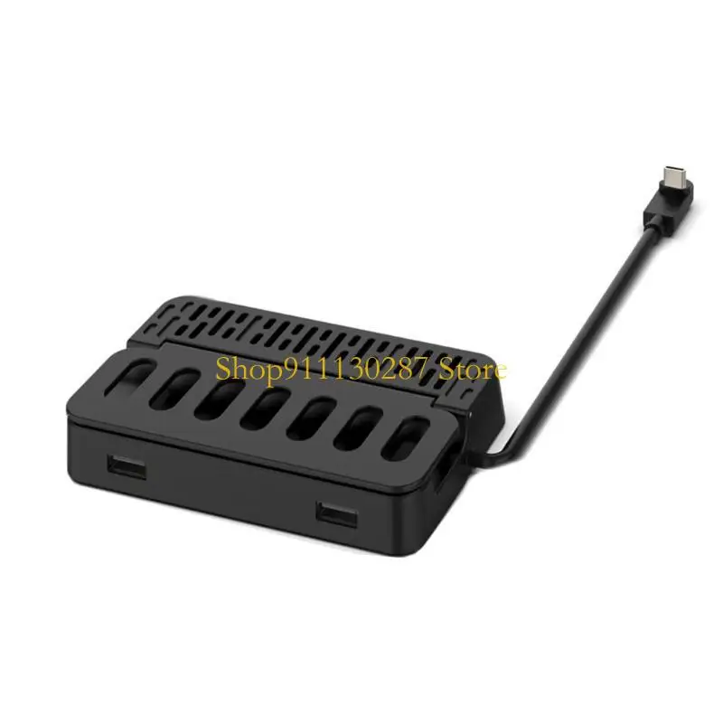 J1HC Type-C Docking Station Game Console 4K30HZ Ethernet Hub حامل لـ SteamDeck #3