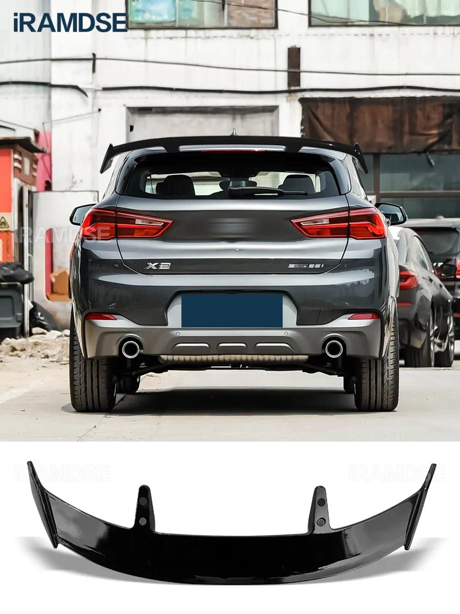 

Автомобильный спойлер для BMW X2 F39, карбоновая краска, заднее лобовое стекло, крыло 2017-2022, тип TE, карбоновая краска, багажник, аксессуары из АБС-пластика