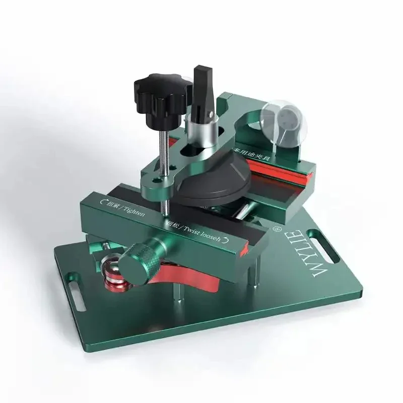 WYLIE 4-EN-1Antideslizante 360 °   Soporte de abrazadera de fijación giratoria para iPhone Samsung Huawei Xiaomi Quitar el desmontaje de vidrio de la cubierta trasera