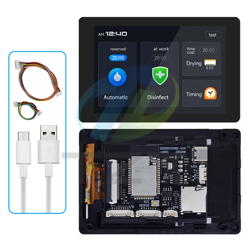 Imagem -02 - Placa de Desenvolvimento Esp32 com Tela Lcd Multi-touch Capacitiva Bluetooth Embutido Wi-fi Wt32-sc01 Plus 35 320x480 1pc