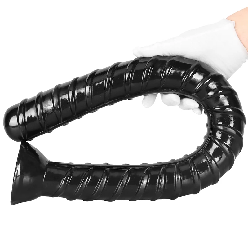 66cm/41cm PVC Soft Whip Style \'Rebar Screw\' Long Anal Plug Dildo Intestines Anus Ass Masturbation Sex Toys for Women Gay Sexshop