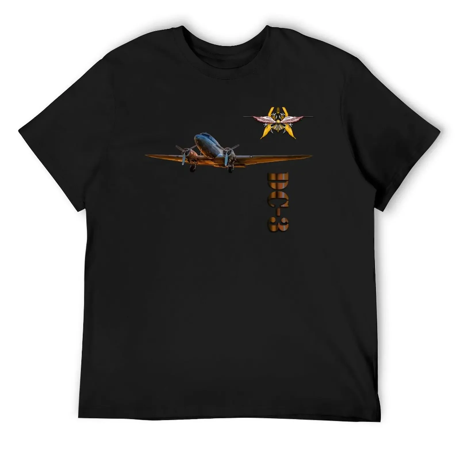 

Douglas DC-3 T-Shirt vintage anime shirt blacks summer clothes clothes for men