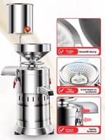 220V Commercial Automatic Soy Milk Maker Machine Large Capacity BPA-Free Stainless Steel, for Breakfast Shop/Home Use