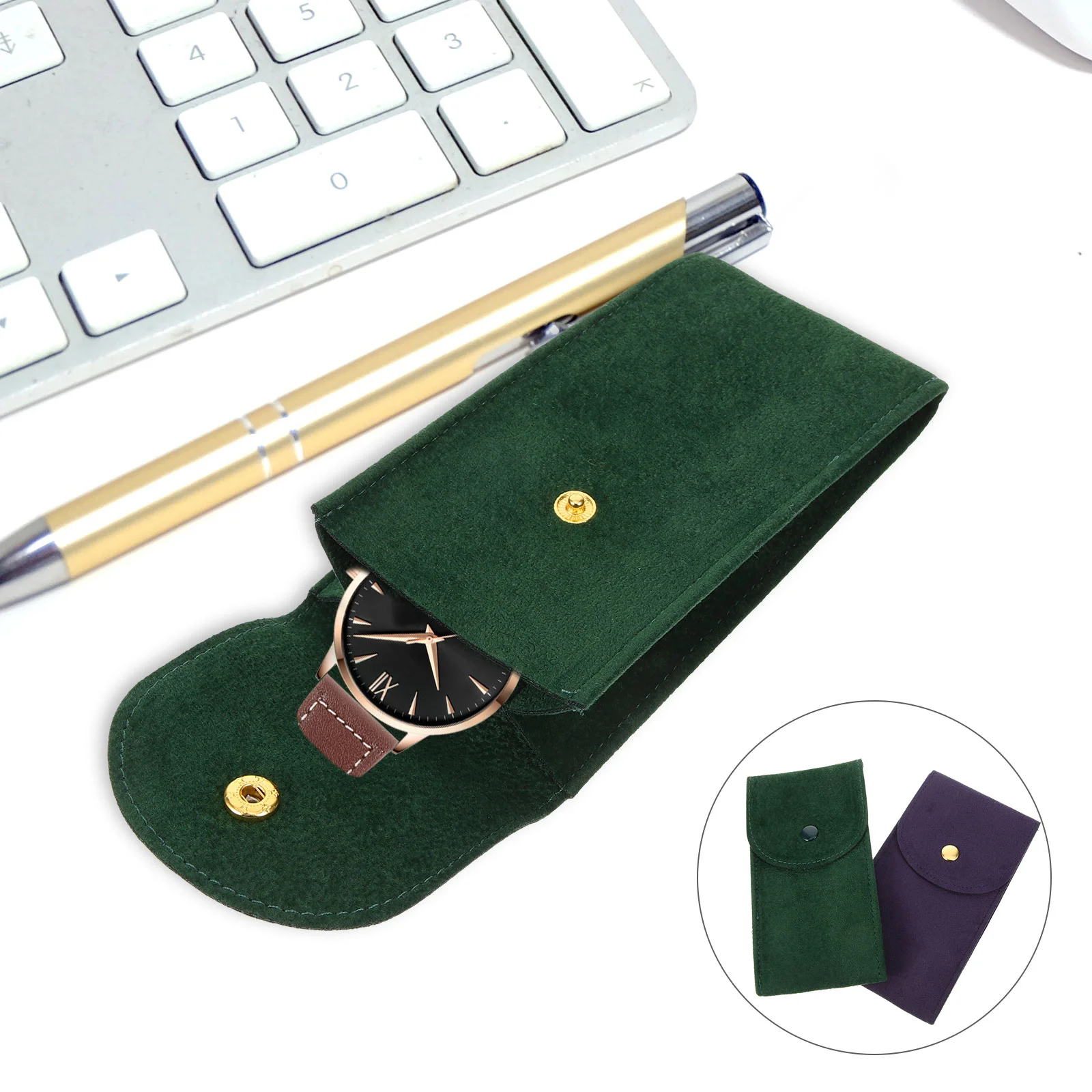 

2 Pcs Watch Bag Para Women Smartwatch Mechanical Organizer Case Scratch Proof Travel