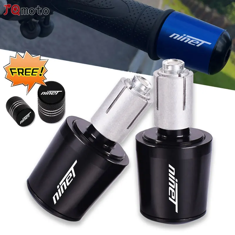 For BMW R NINET NINE T 2014-2019 Universal Motorcycle CNC Handle Bar Handlebar Grips Cap End handle Plugs cap Accessories