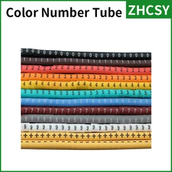 500/600/1000/1200PCS Cable Marker 0.5/0.75/1.0/1.5/2.5/4.0/6.0/8.0/10mm2 Different Number 0123456789+- 12 Digital For Wire cable