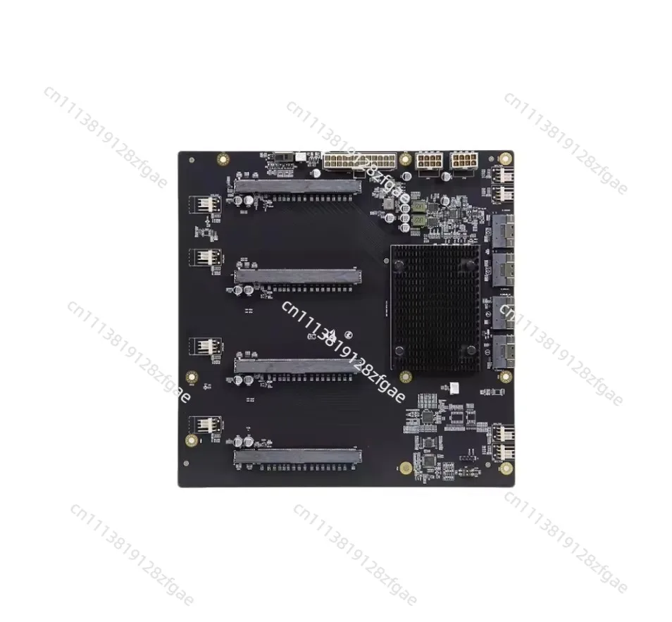4 Slots Pcie4.0 PLX88096 GPU Expansion 4 Cards, Transfer U2 65mm