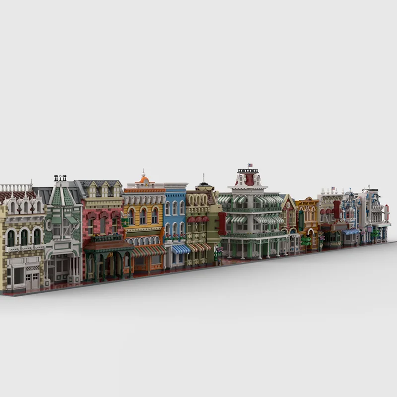 Novo produto requintado moc bloco de construção vista rua modelo de construção tecnologia modular brinquedo das crianças presente diy conjunto montagem