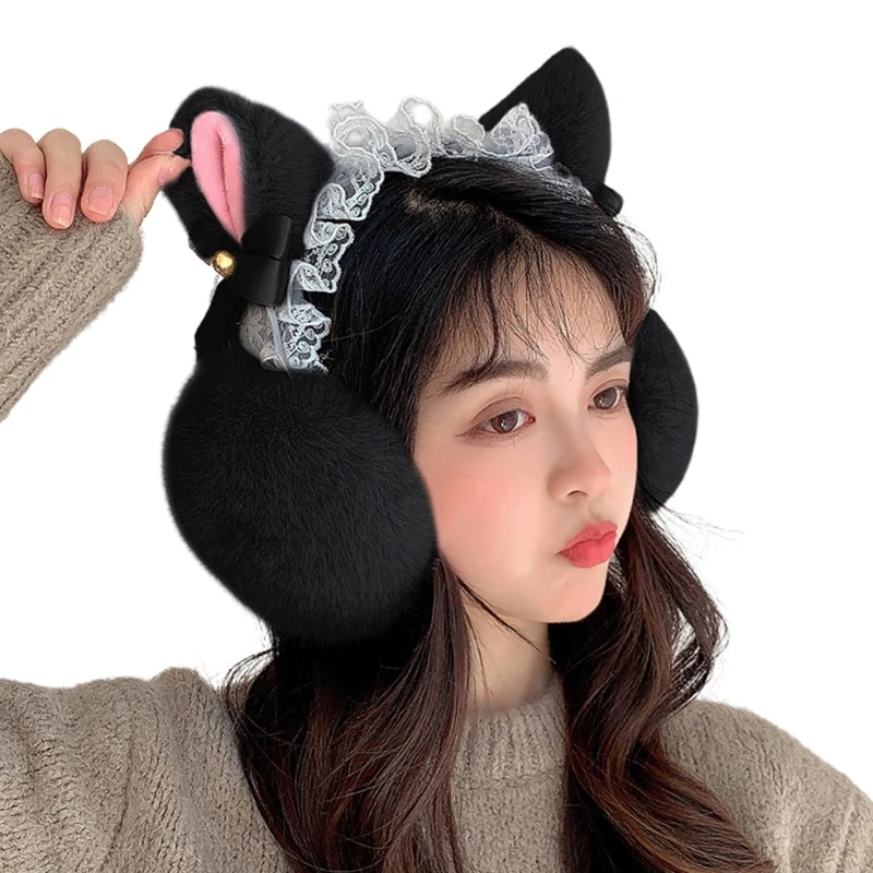 Cute Ears Plush Earmuffs Children Cartoon Animals Winter Warm Ear Warmers Women Men Ear Warmers For Kids Winter Earmuffs