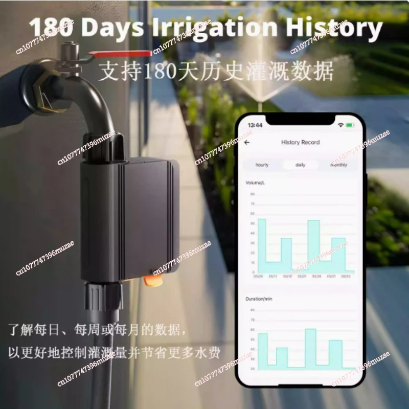 Smart Water Valve IP55 Sprinkler Controller Home Automate Irrigation Compatible with eWeLink Alexa