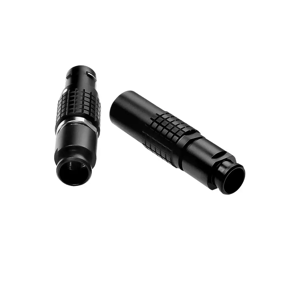 

Alvins 3-Pin Black Circular Push-Pull Connector Compatible with Lemo 1B FGG PHG, Male & Female Socket and Cable Plug