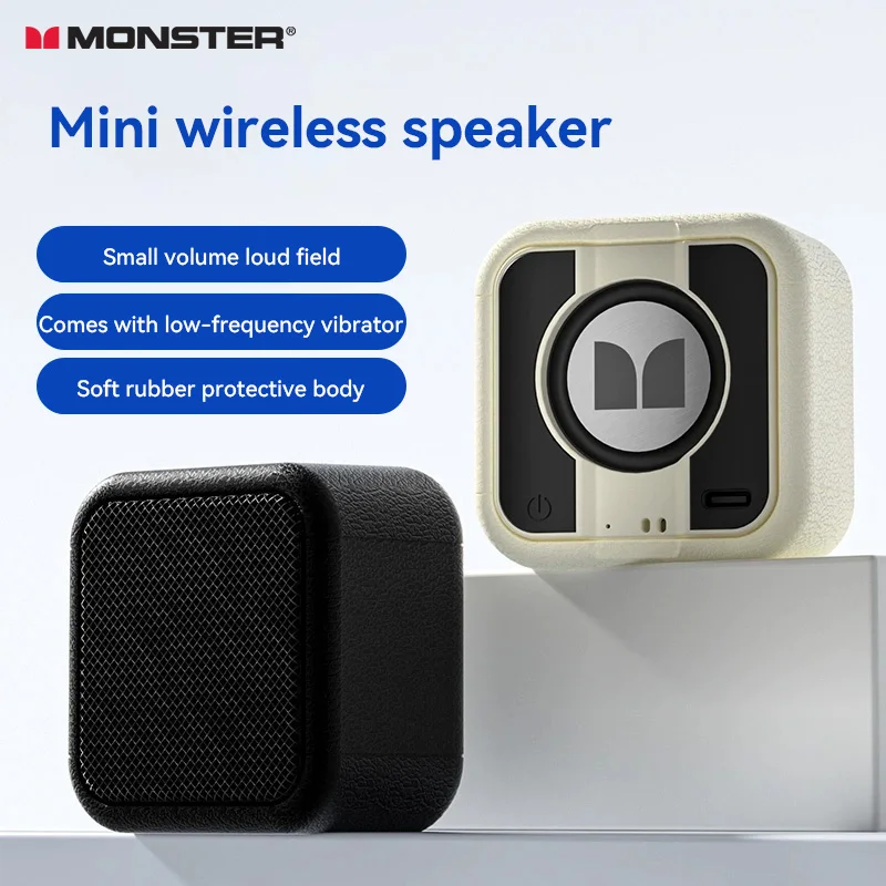 Monster-altavoz portátil inalámbrico Bluetooth 5,3, estéreo, reproductor de música de graves pesados, sonido, altavoces impermeables para exteriores, alta calidad
