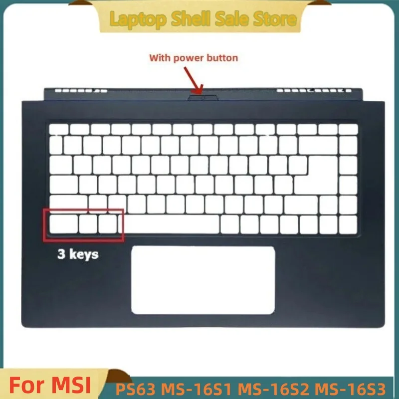 New For MSI PS63 MS-16S MS-16S1 MS-16S2 Laptop Upper Case Palmrest Cover C Shell