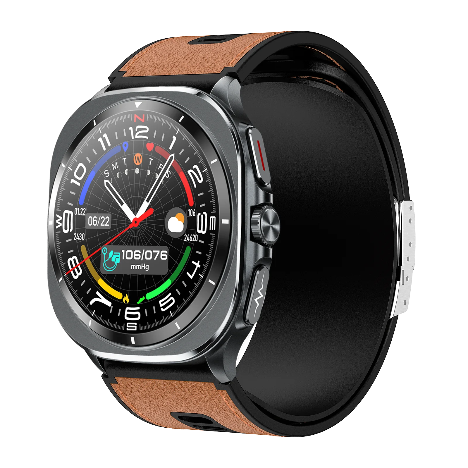 2025 Nieuwe Smartwatch Gezondheid track Luchtpomp Airbag Echte Bloeddruk Smart Horloge Mannen Vrouwen Bloed zuurstof BT Antwoord Oproep