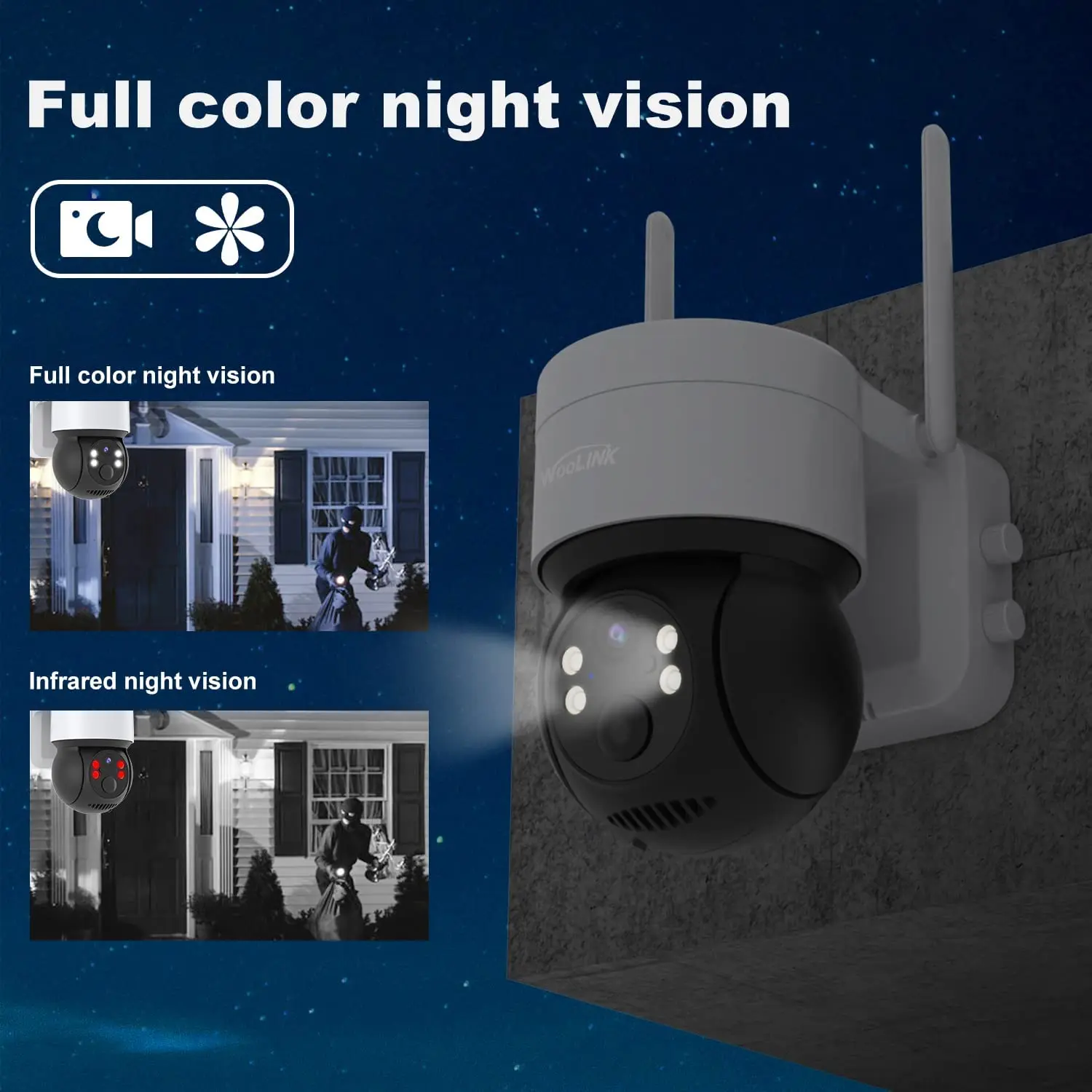 Solar Camera WiFi Outdoor 4MP HD Wireless Security CCTV Waterproof Night Vision Pan/Tilt  Surveillance Camera with Solar Panel