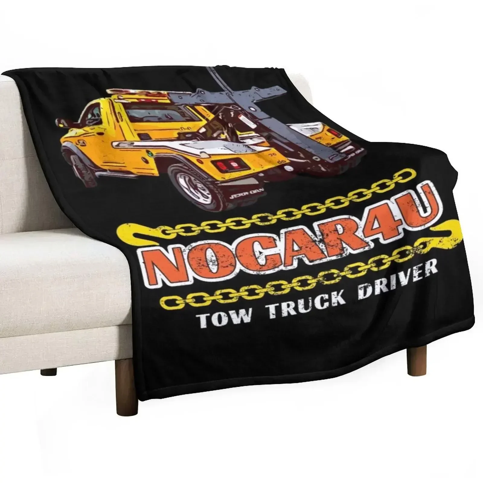 NOCAR4U Tow Truck Driver, Tow Truck Operator Throw Blanket Weighted Hairys Soft Big Flannel Comforter Travel Blankets