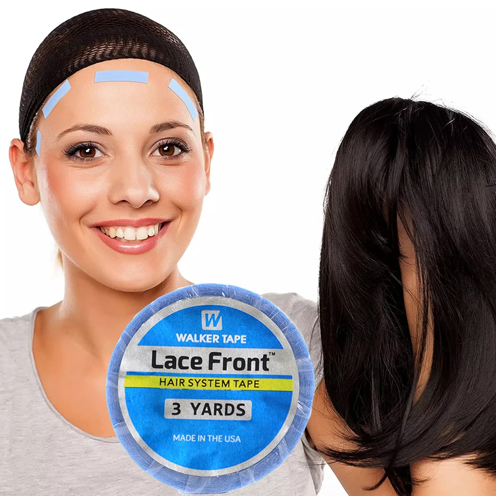 

3 ярда/рулон, клей для переднего кружевного парика, двусторонняя лента, клей для парика, клей для ленты, лента для наращивания волос, клейкая лента для кружева спереди