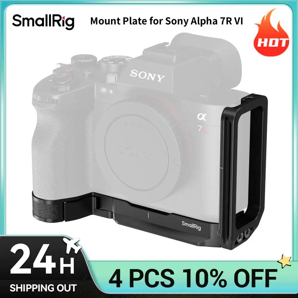 Image of SmallRig 7R VI Kamerakäfig L-förmige Montageplatte für Sony Alpha 7R VI mit 24 mm einziehbarer Seitenplatte Arca-Swiss-Platte 6706